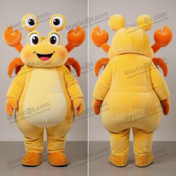 Yellow Tuxedo Crab Mascot - Masticot.com