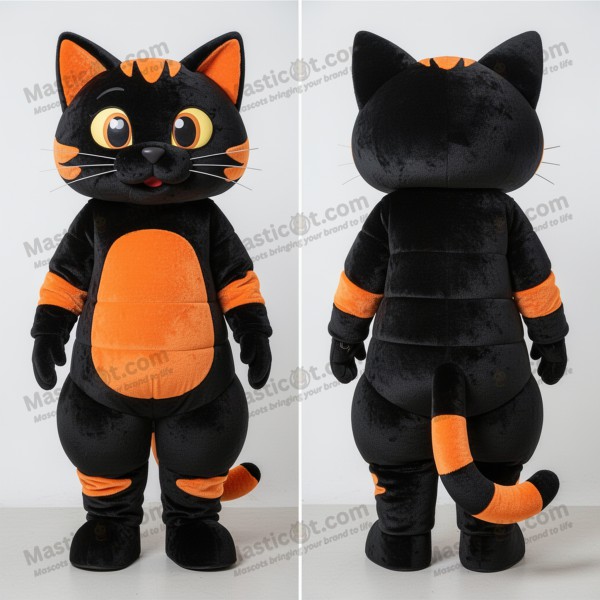 Ebony sleek contortionist mascot - Masticot.com