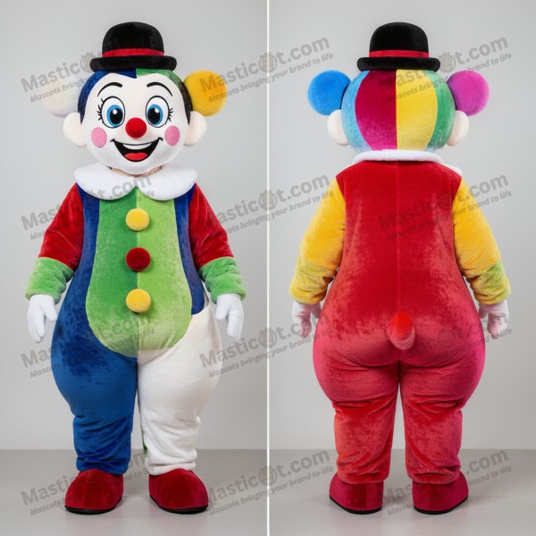 White and Black Whimsical Mime Mascot - Masticot.com