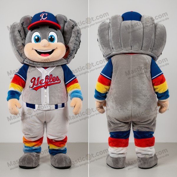 Grå Plusshåndballhanske Tegnefilm Mascot - Masticot.com