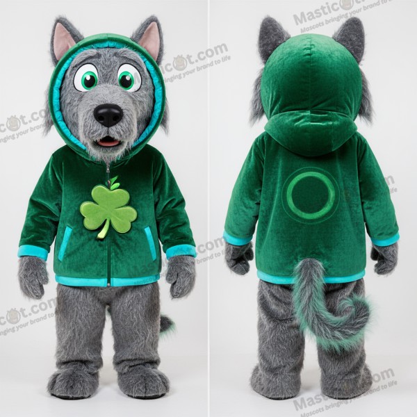 Emerald green broad shouldered guinness mascot