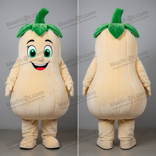 Krémový plyšový maskot dýně - Masticot.com
