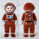 Rust Rounded Astronaut Mascot - Masticot.com