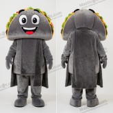 Sametově šedý obalový maskot taco - Tacos - MASTICOT_29698 - Masticot.com