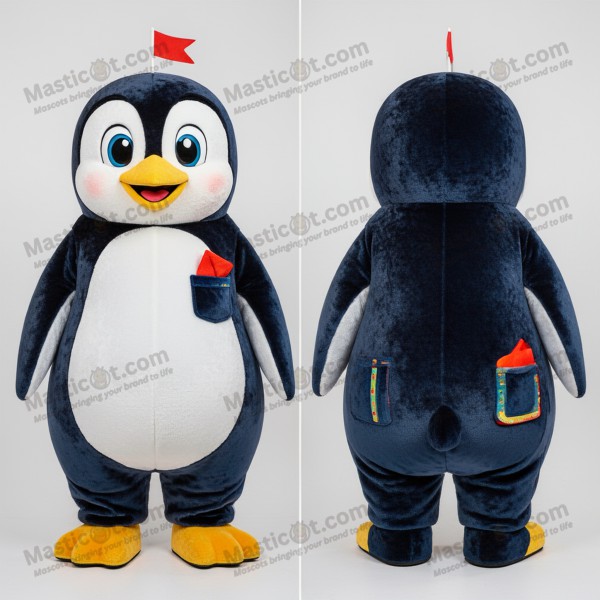 Pingüino mascota de terciopelo juguetón - Masticot.com