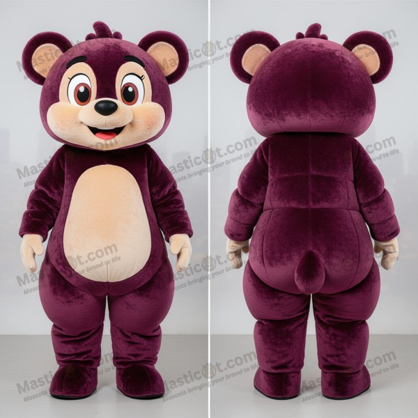 Rust velvety plum mascot - Masticot.com