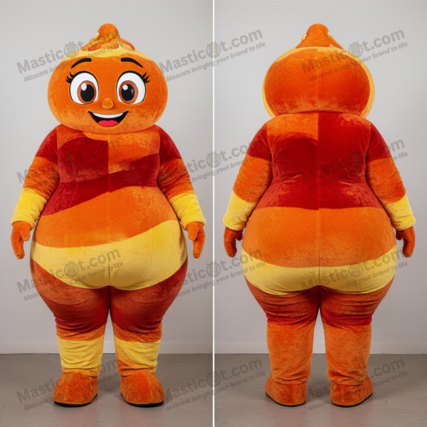 Mascota vibrante naranja curvilínea de tikka masala -