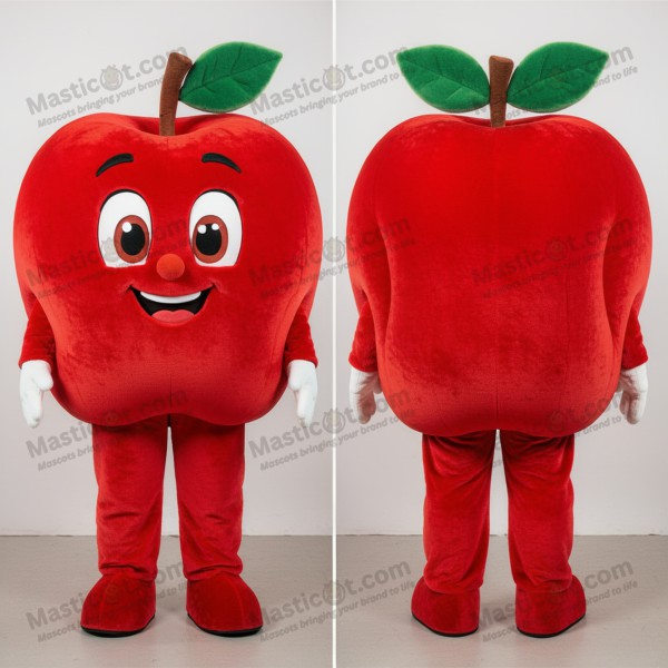 Crimson velvety apple mascot - Masticot.com