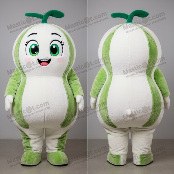 Vibrant green rounded melon mascot - Masticot.com