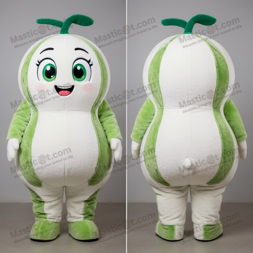 Vibrant green rounded melon mascot - Masticot.com