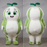 Vibrant green rounded melon mascot - Masticot.com