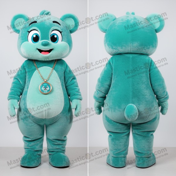 Teal velvet pendant mascot - Masticot.com