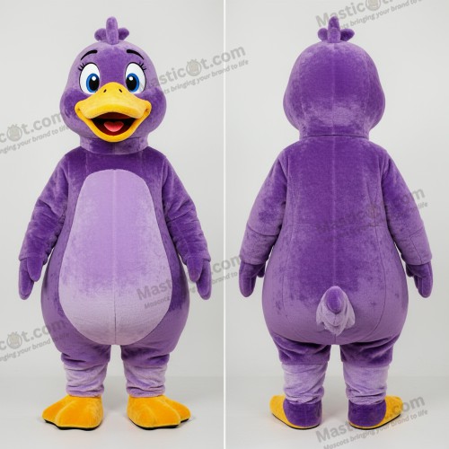 Mascote Ganso Roxo Fofo - Gansos - MASTICOT_31030 - Masticot.com