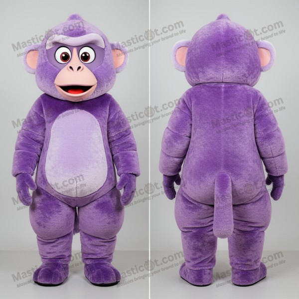 Lavender playful baboon mascot - Masticot.com