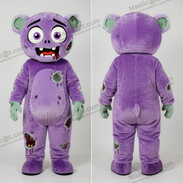 Lavendelformet zombiemaskot