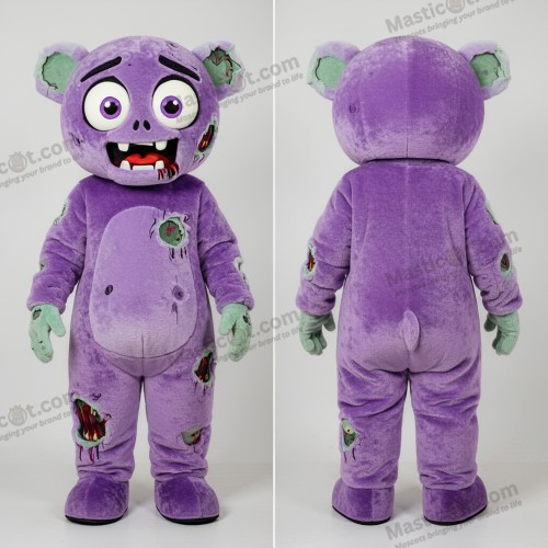 Lavendelformet zombiemaskot - Zombie - MASTICOT_31534 - Masticot.com
