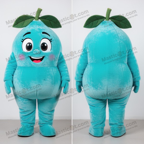 Cyan Velvety Grapefruit Mascot - Masticot.com