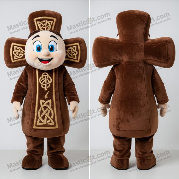 Zelený plyšový keltský kříž – maskot - Masticot.com