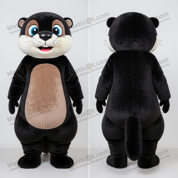 Sleek black otter mascot - Masticot.com