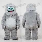 Gray fluffy yeti mascot - Masticot.com