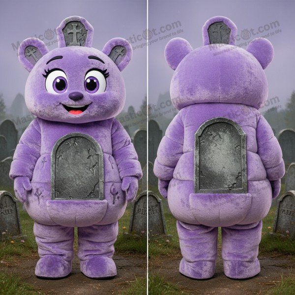 Lavender plush graveyard mascot - Masticot.com