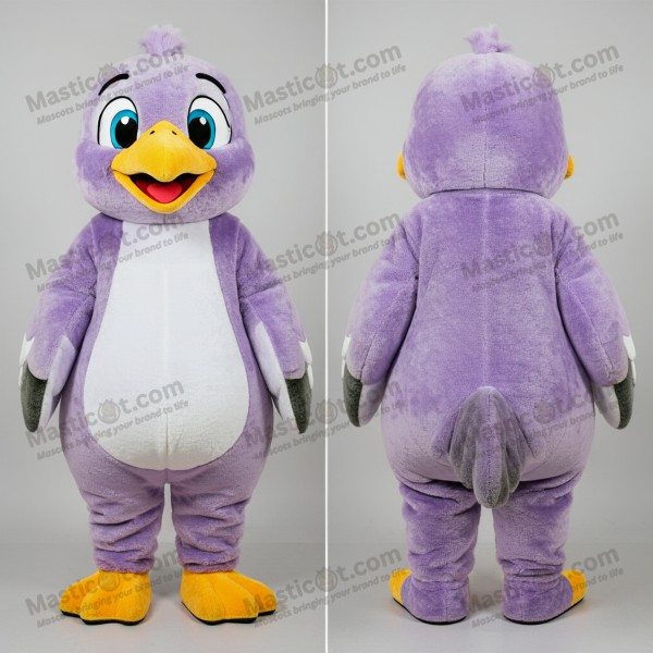 Lavender soft seagull mascot - Masticot.com