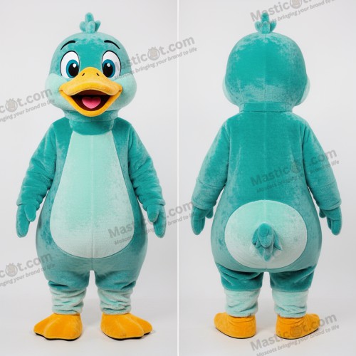 Mascote Ganso Azul Turquesa - Gansos - MASTICOT_32240 - Masticot.com