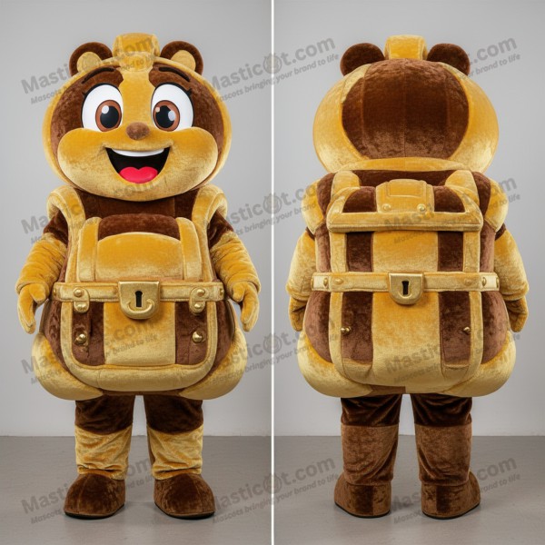 Gleaming gold treasure chest mascot - Treasure Chest -