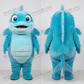 Cyan rounded cod mascot - Masticot.com