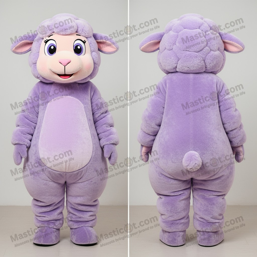 Mascotte pecora morbida in lavanda - Pecora - MASTICOT_3200 - Masticot.com