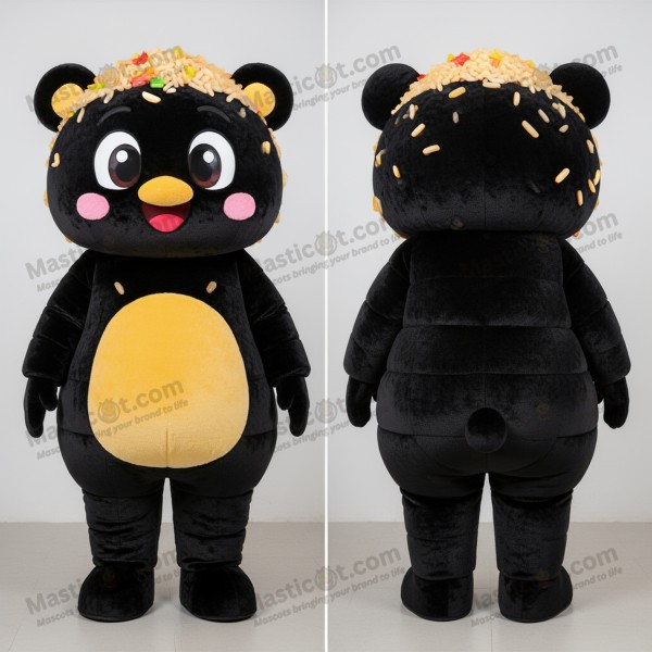 Velvety speckled fried rice mascot - Masticot.com