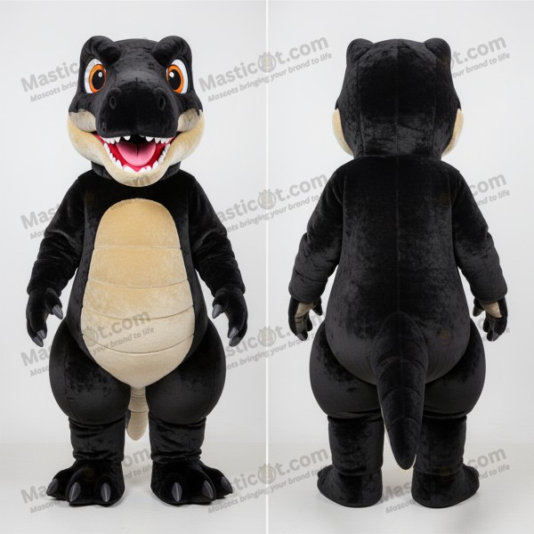 Black rounded deinonychus mascot - Masticot.com