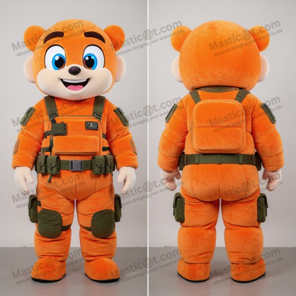 Orange padded para commando mascot - Para Commando -