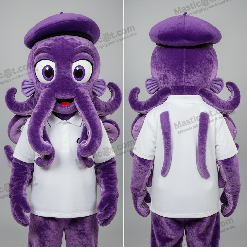 Masotte pieuvre violette en peluche - Kraken - MASTICOT_32766 - Masticot.com