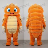 Rust orange segmented trilobite mascot - Masticot.com