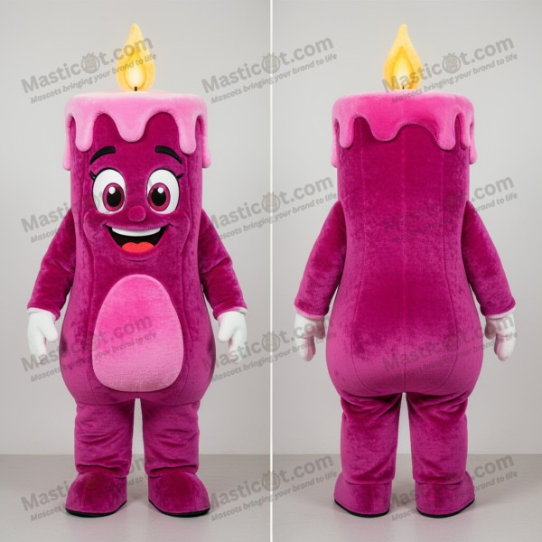 Magenta plussjiraff duftlys mascotkostyme - Masticot.com