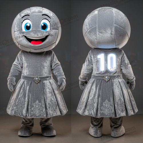 Silverplush volleybollbollmaskot - Volleybollboll - MASTICOT_33780 - Masticot.com