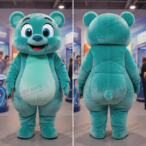 Mascotte de jonglage vibrante bleu canard - Masticot.com
