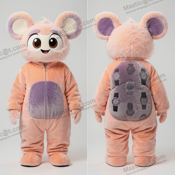Plyšový maskot Jeti broskvového odstínu - Yeti - MASTICOT_34365 - Masticot.com