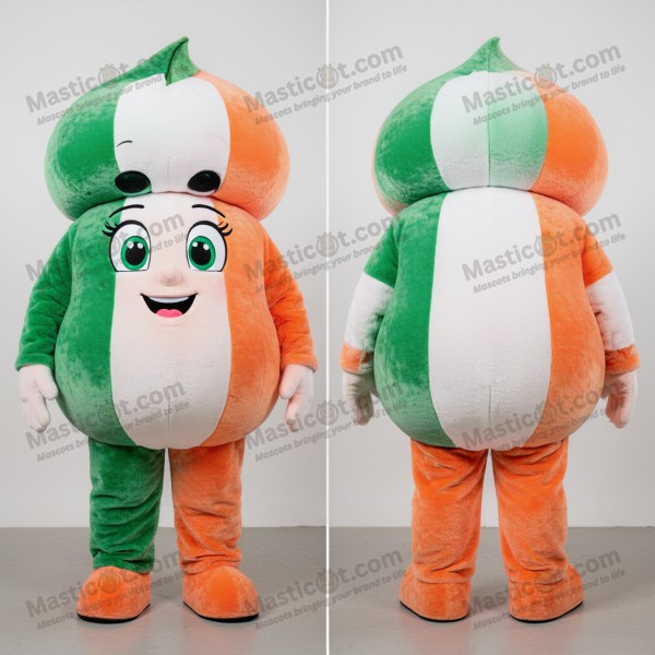 Emerald Green Round Irish Flag Mascot - Masticot.com