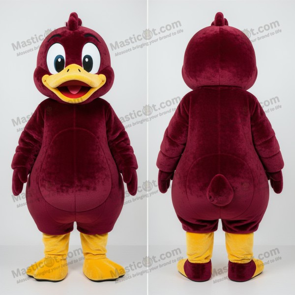 Marin Blå Plysch Ankmascot - Masticot.com
