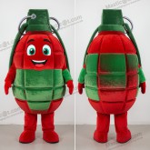 Red Rounded Grenade Mascot - Grenade - MASTICOT_34627 - Masticot.com
