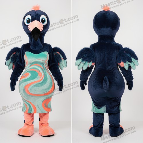 Déguisement de flamant rose corail et ludique - Flamant - MASTICOT_34738 - Masticot.com