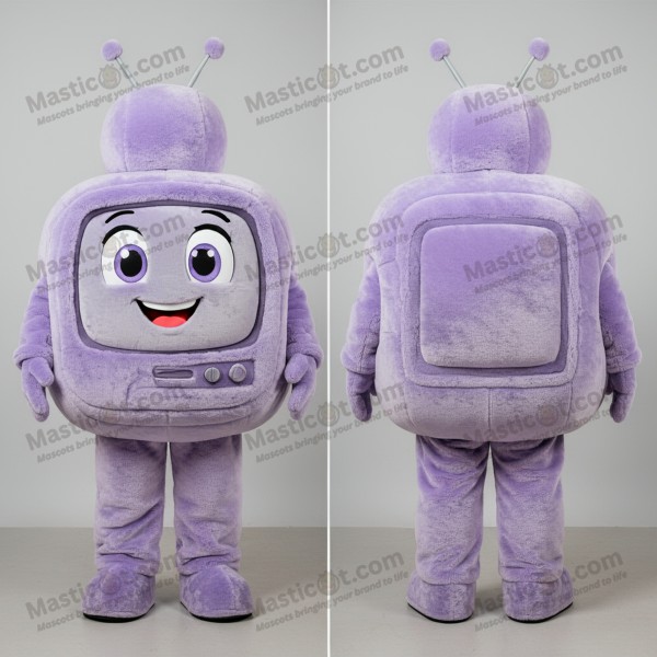 Mascote de televisão de peluche em lavanda - Masticot.com