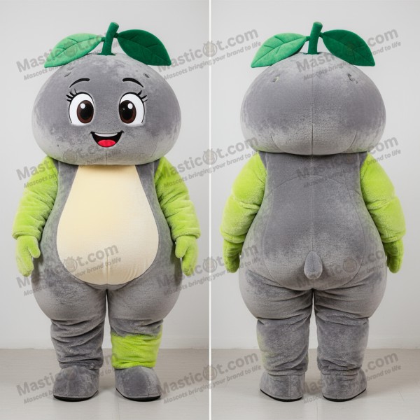Pale Yellow Rounded Grapefruit Mascot - Masticot.com