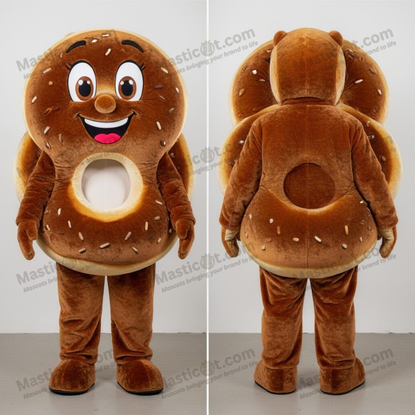 Rustoranje breedogige Bagels mascotte - Masticot.com