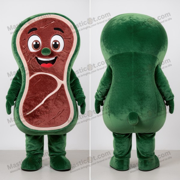 Forest green plush steak mascot - Masticot.com