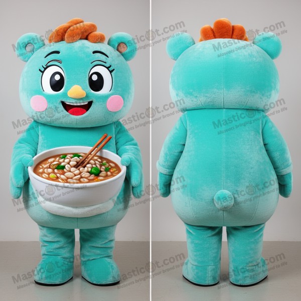 Tyrkia-blå virvel miso suppe maskot - Masticot.com