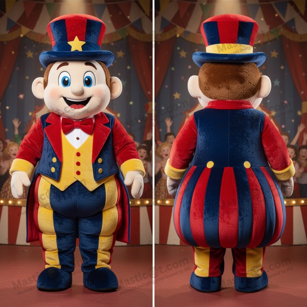 Midnattsblå Mystisk Magiker Maskot - Masticot.com