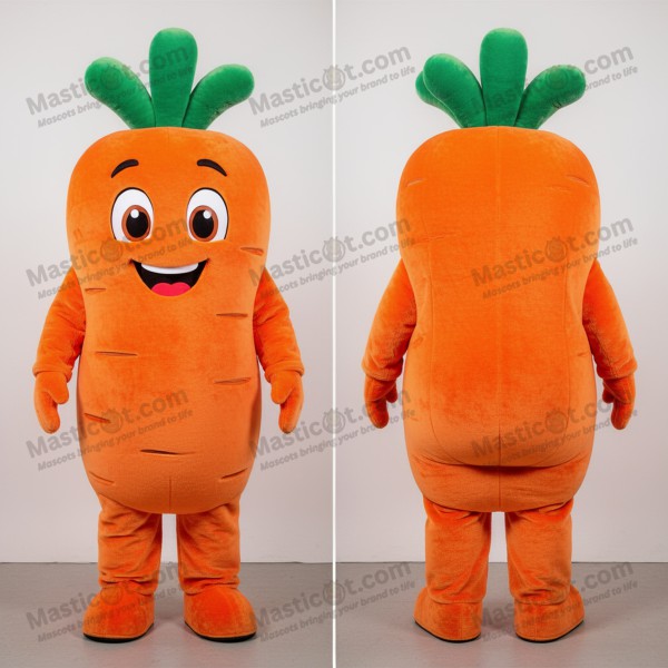 Mascota de Zanahoria Naranja Vibrante - Masticot.com